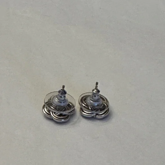 Brighton Interlok Knot Stud Earrings - Picture 2 of 3